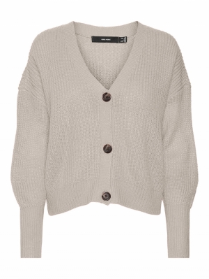 VMLEA LS V-NECK CUFF CARDIGAN 195780 Pumice S