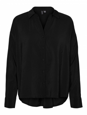 VMQUEENY LS OVERSIZE SHIRT WVN 177868 Black