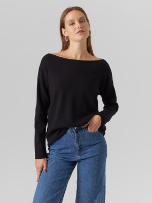 VMNANCY LS BOATNECK PULLOVER G 177868 Black