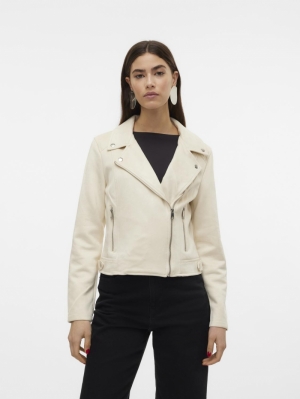 VMJOSE SHORT FAUX SUEDE JACKET 222913 Birch