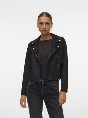 VMJOSE SHORT FAUX SUEDE JACKET 177868 Black