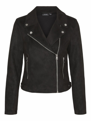 VMJOSE SHORT FAUX SUEDE JACKET 177868 Black