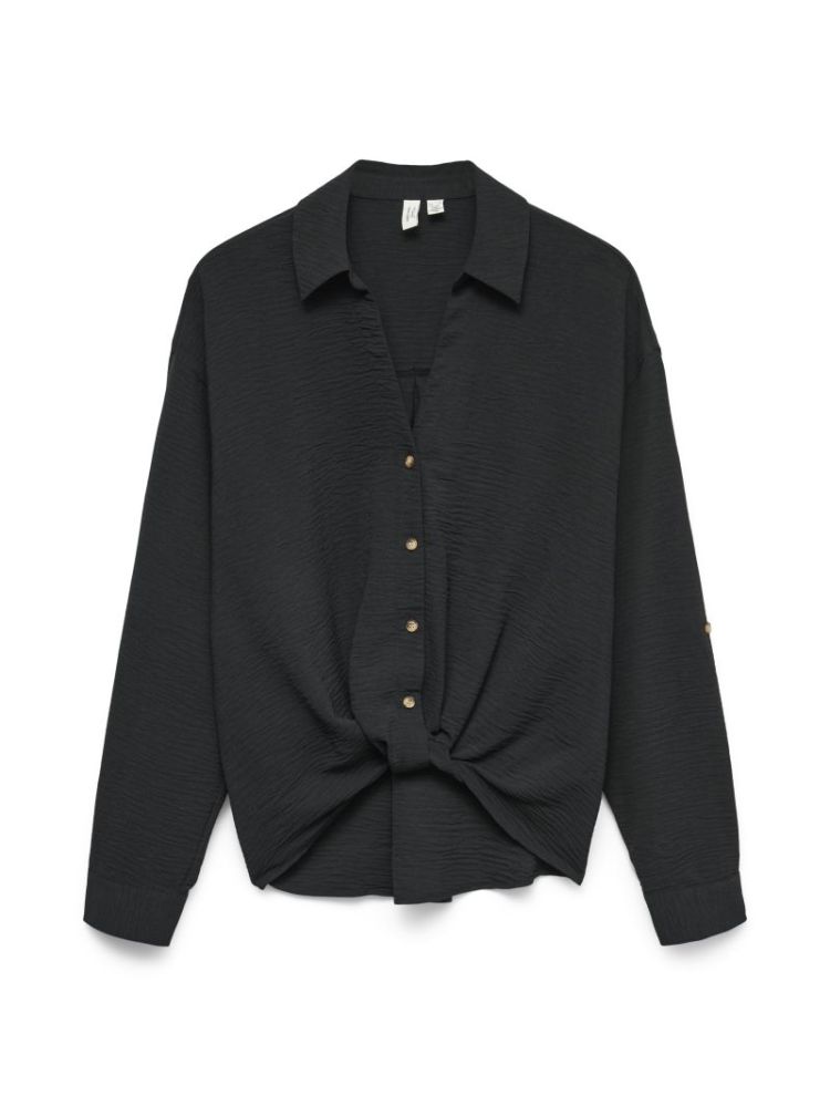 VMIZZY LS DETAIL SHIRT WVN BTQ 177868 Black