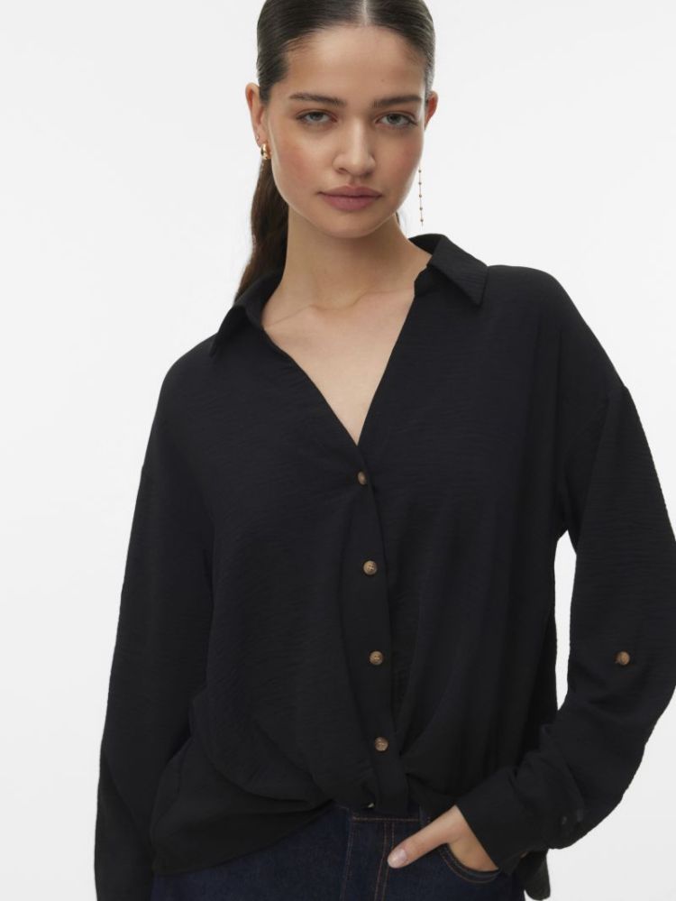 VMIZZY LS DETAIL SHIRT WVN BTQ 177868 Black