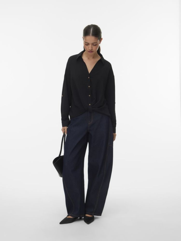 VMIZZY LS DETAIL SHIRT WVN BTQ 177868 Black