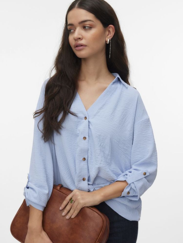 VMIZZY LS DETAIL SHIRT WVN BTQ 249737 Brunnera