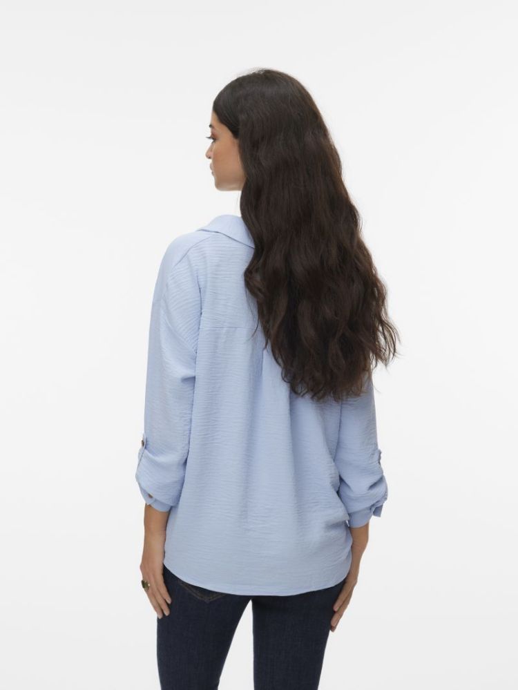 VMIZZY LS DETAIL SHIRT WVN BTQ 249737 Brunnera