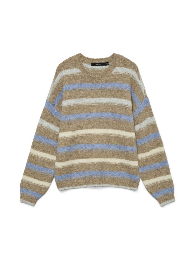 VMKIRA LS O-NECK STRIPE PULLOV 192623003 Silve