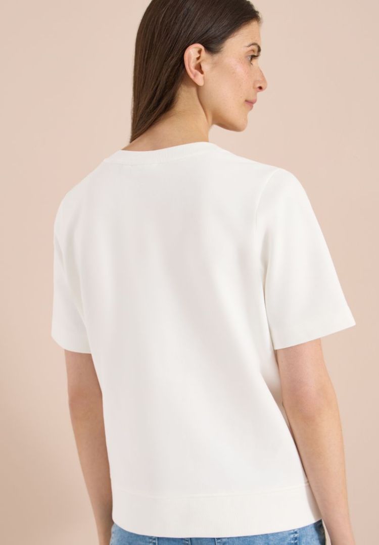 Sweater met korte mouwen 13474 vanilla w
