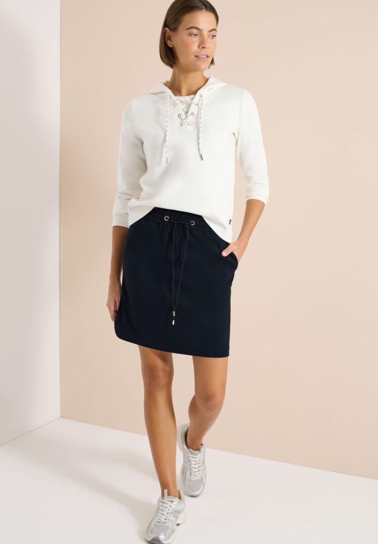 Knielange rok met streepdetail 15512 universal