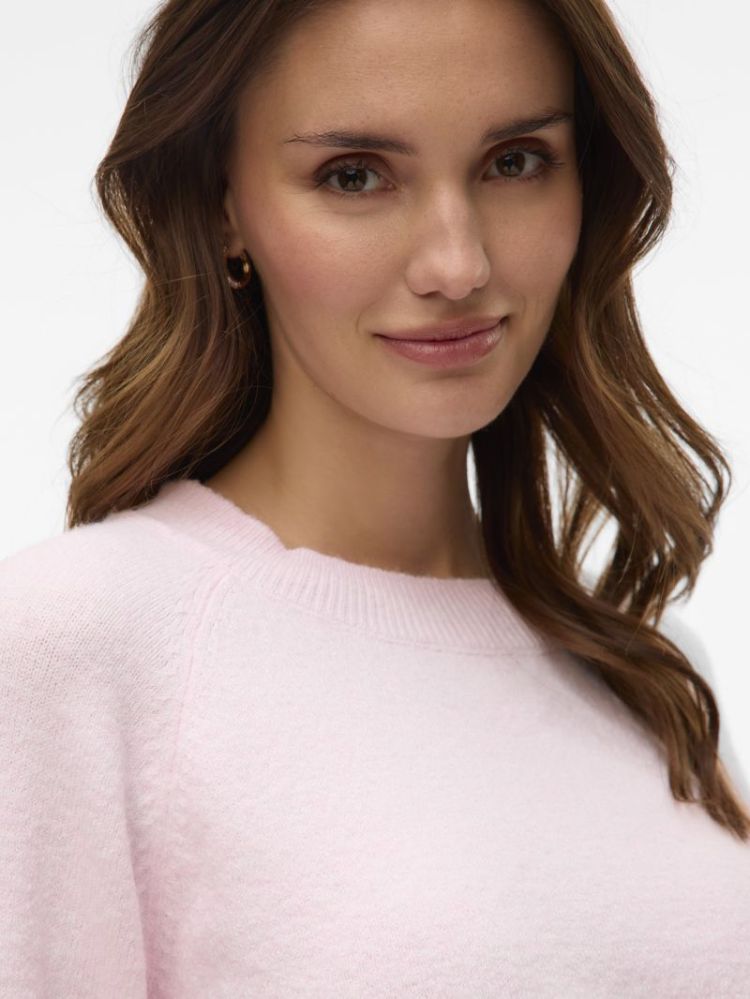 VMDOFFY LS O-NECK BLOUSE GA NO 291375001 Pink-