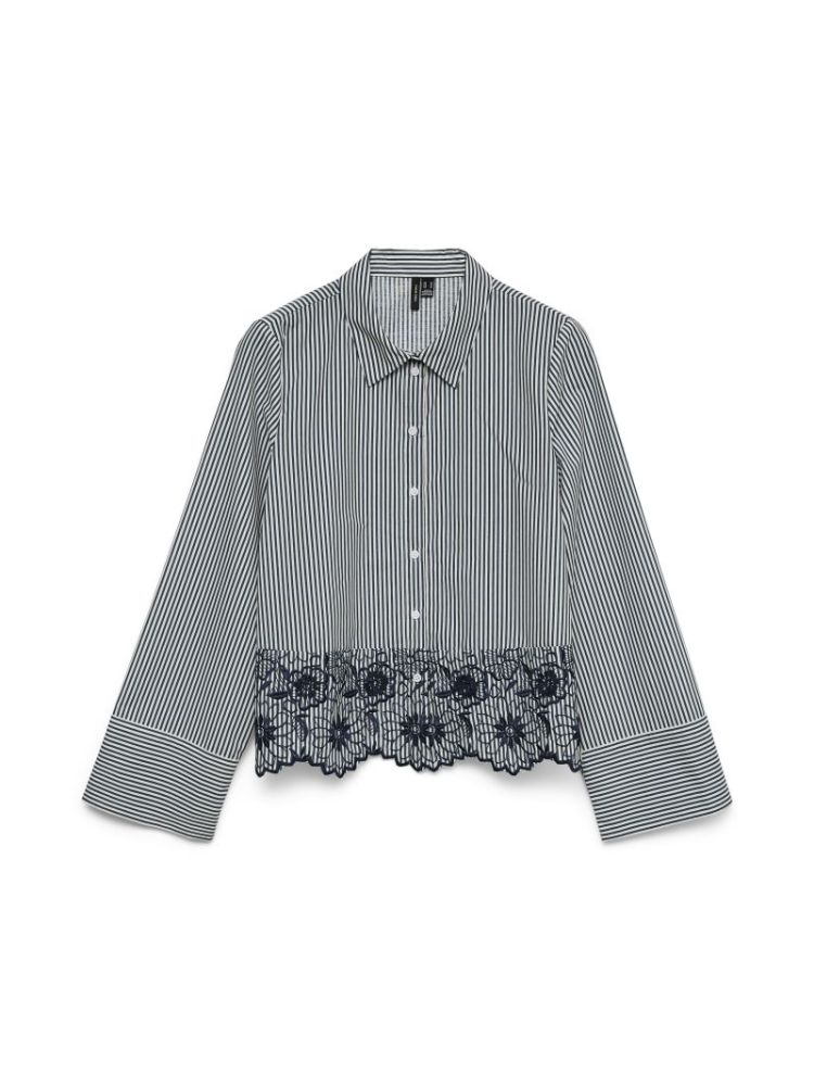 VMMARY LS SHIRT WVN GA 178857001 Cloud