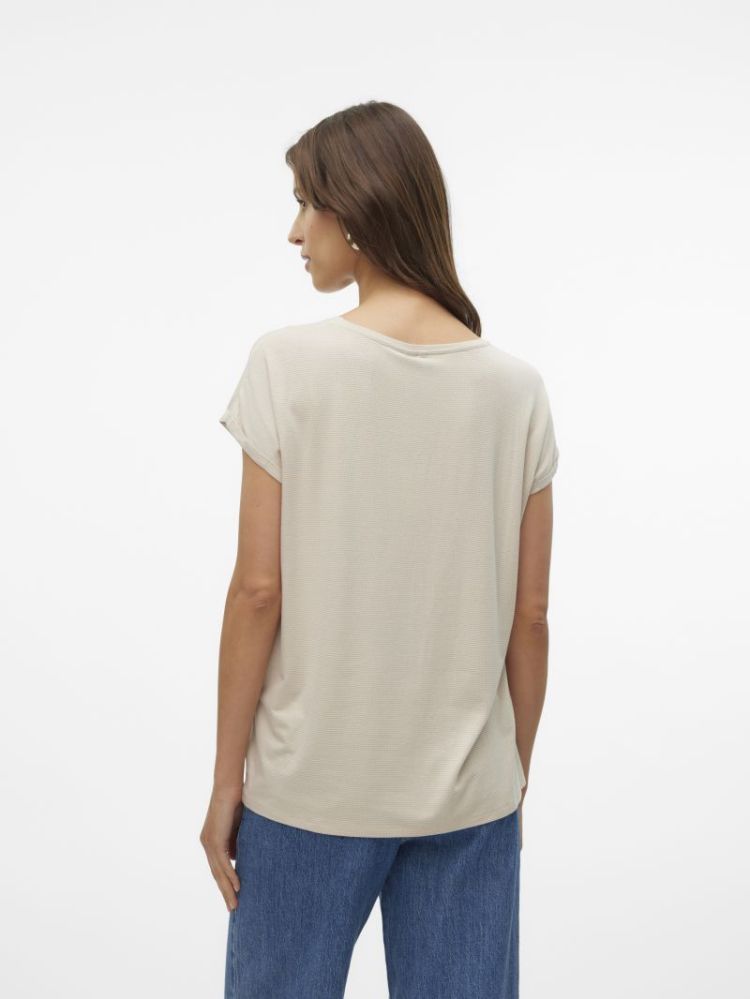 VMLAVA GLITTER SS TOP STRIPE L 175626003 Oatme