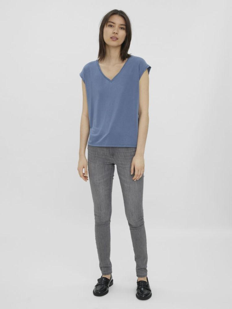 VMFILLI SS V-NECK TEE NOOS 189259 China Bl