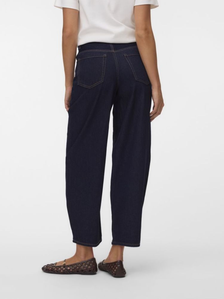 VMBILLIE HR BARREL ANK JEANS L 178006001 Dark