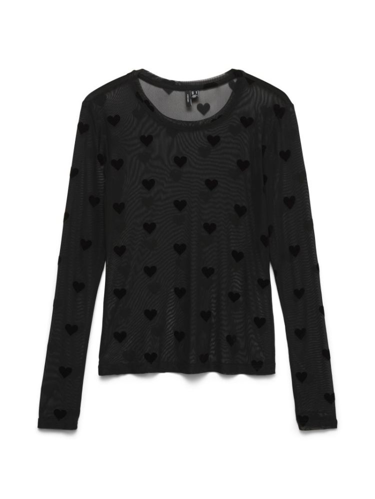 VMLOVA LS MESH TOP JRS NOOS 177868012 Black