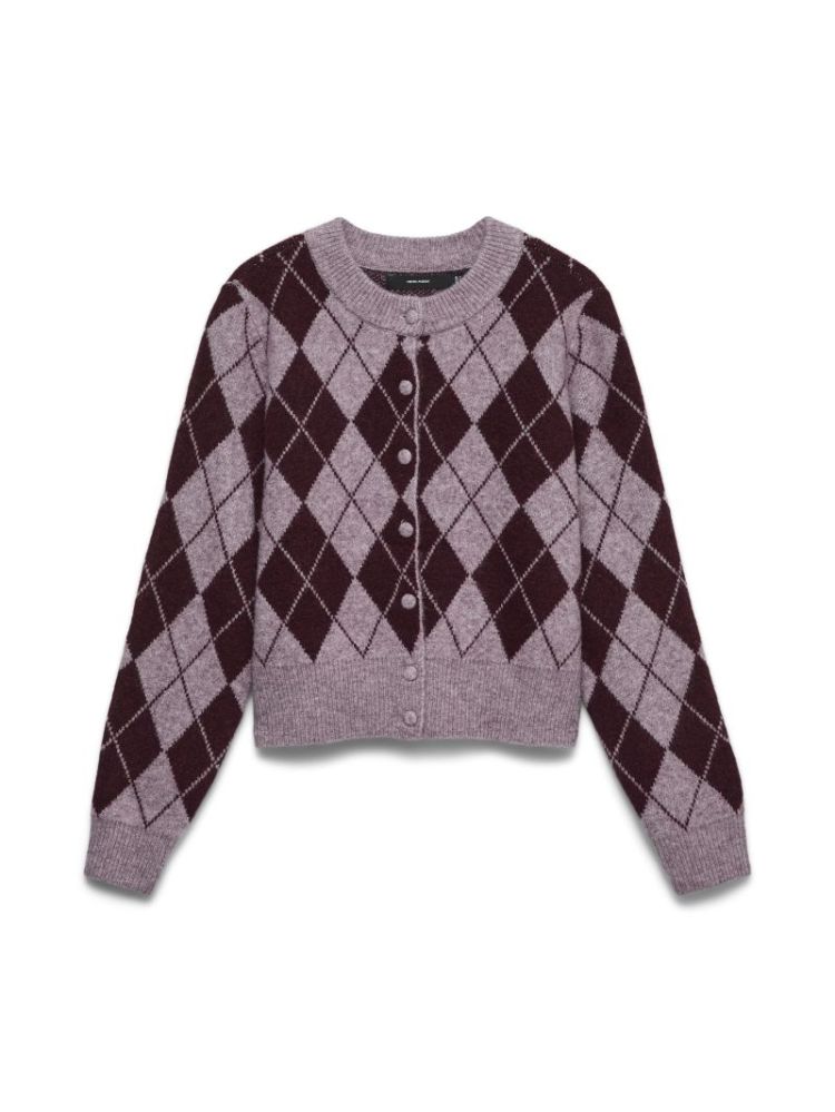 VMHALO LS O-NECK ARGYLE CARDIG 279236002 Elder