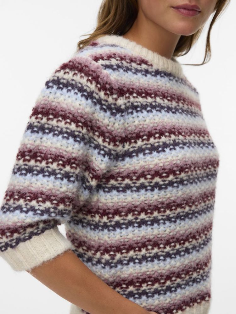 VMCELLA 2/4 O-NECK PULLOVER BO 222913002 Birch