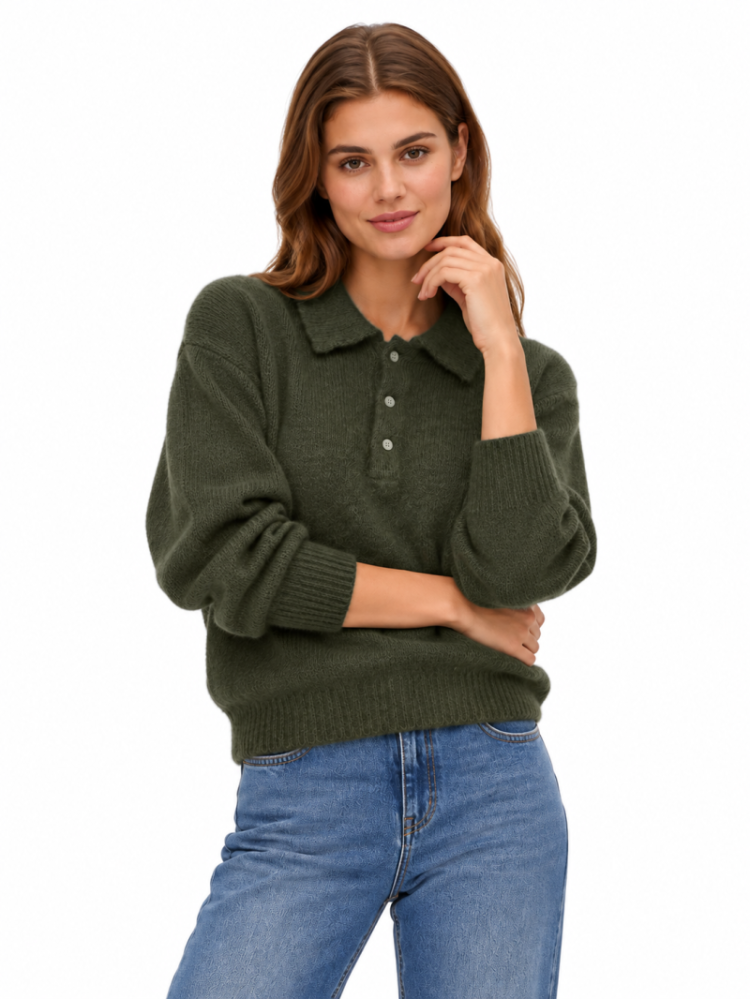 VMCORA LS POLONECK PULLOVER BO 186323005 Fores