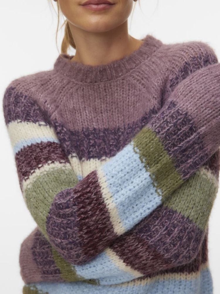 VMOSAKA LS HIGHNECK PULLOVER B 181684001 Cashm