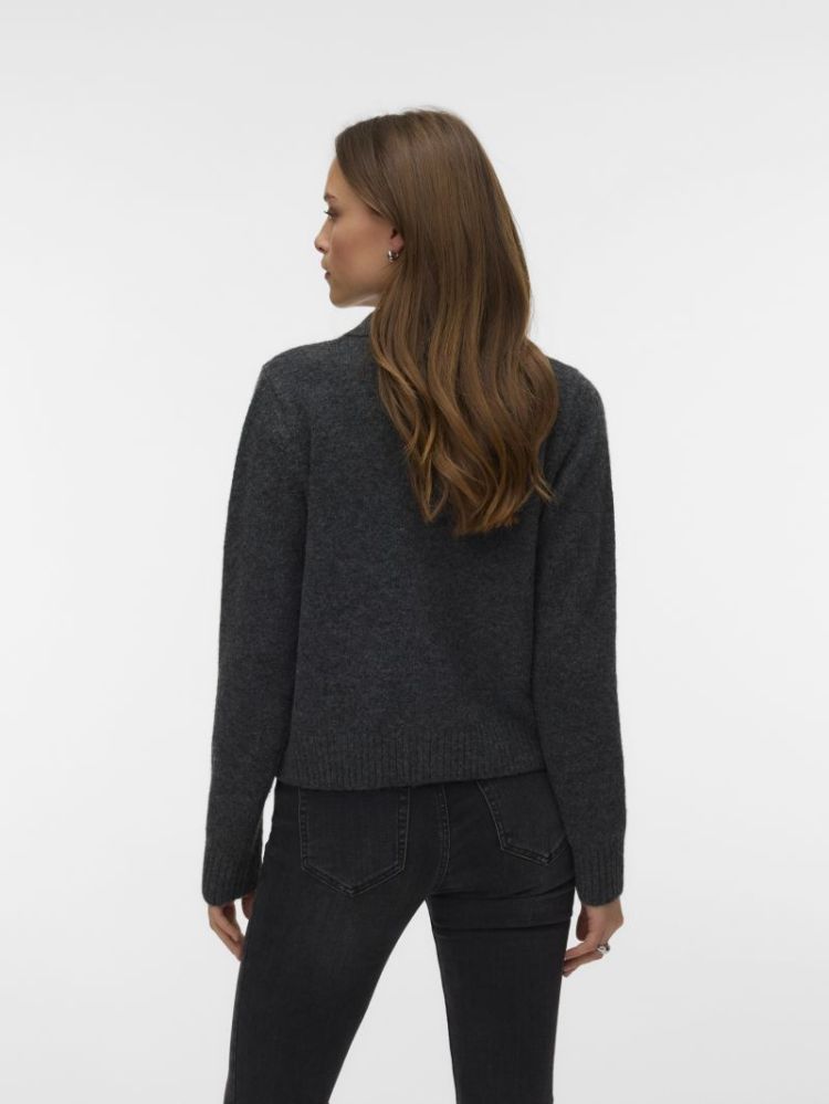 VMCAVALLO LS POLO CARDIGAN PRM 178996001 Dark
