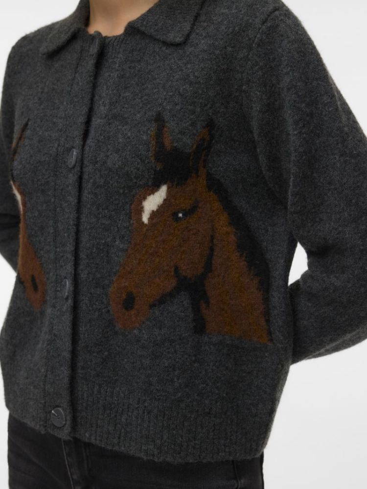 VMCAVALLO LS POLO CARDIGAN PRM 178996001 Dark